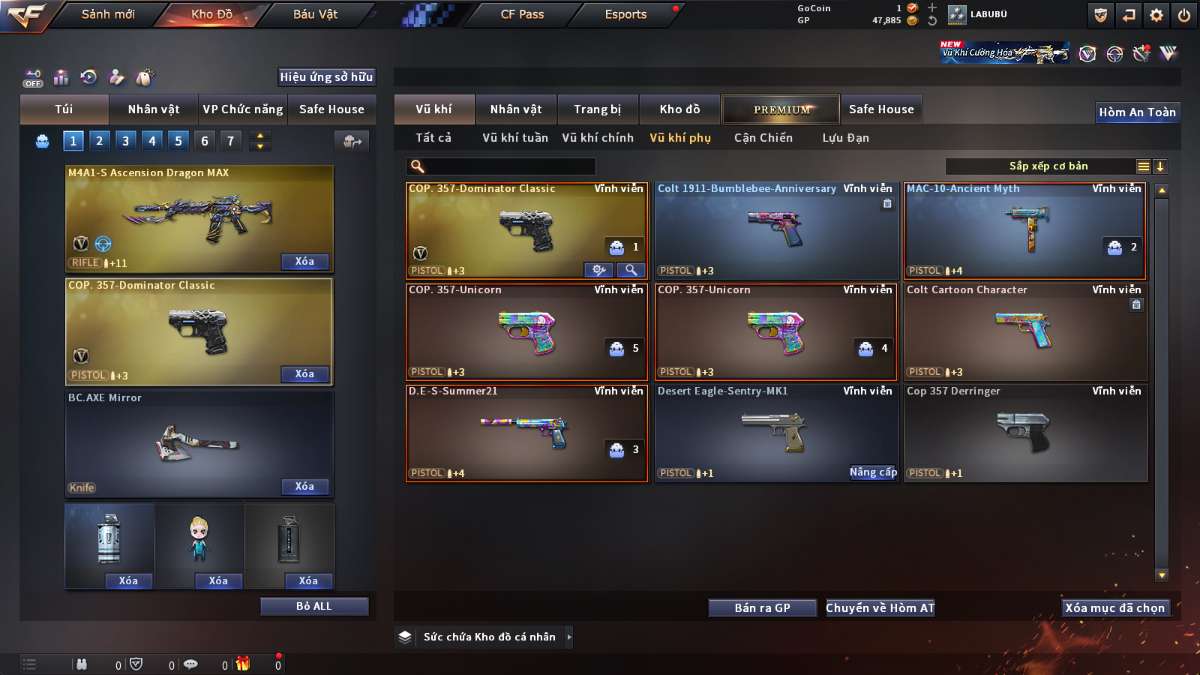 shop acc cf uy tin gia re